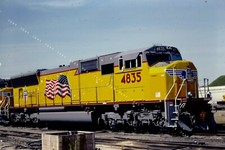 Original Union Pacific slide UP # 4835 SD70M (Building America) picture
