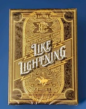 Like Lightning Gold Gilded Edition Playing Card Deck New Sealed USPCC #56/100 picture