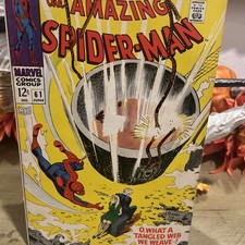 The Amazing Spider-Man #61 “O,what A Tangled Web We Weave.. 6.0 Tape damage picture