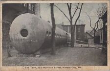 The Tank,Patient Note on Back,Dr.Cunningham,Kansas City Missouri Postcard,1920s picture