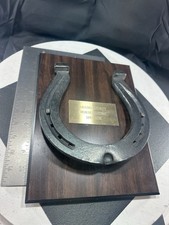 Vintage Adams County Colorado Horseshoeing Sponsor Plaque Real Horseshoe picture