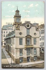 Old State House Boston MA Postcard 1907 Boston Telegraph Messenger picture