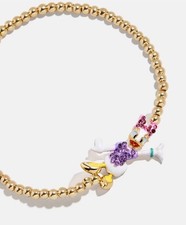 NEW Baublebar x Disney Daisy Duck Full Body 3mm Pisa Bracelet in Pink & Purple picture