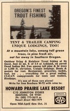 Howard Prairie Lake Resort C/o Johnston Stores Medford OR 1974 Ad TAk6-S133 picture
