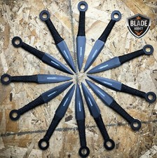 12PC Tactical Ninja Combat Ninjutsu Kunai Throwing Knife Set Hunting  NEW picture