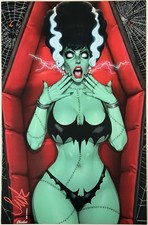 Gore Noir Fright Weaver: Bride of Frankenstein Virgin Cvr Signed by Surtur w/COA picture