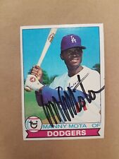 Manny Mota 1979 Topps 644 Autograph Photo SPORTS signed Baseball card MLB picture