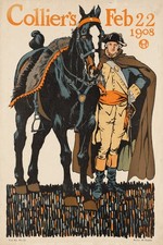 Collier's 1908 Historical Magazine Cover Poster - 16x24β Rare Reprint π€―π― picture