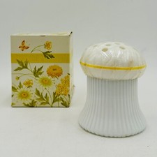 Vtg 70s Avon BUTTERCUP Flower Holder Vase Collectible Full 5oz Jar w Box NOS picture