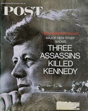 JFK Assassination Three Gunmen Study December 2 1967 Post Vintage Mag Cover Only picture