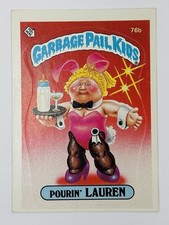 1985 Topps Garbage Pail Kids -Series 2 -Glossy #76b POURIN’ LAUREN (NM/EX) PICS picture