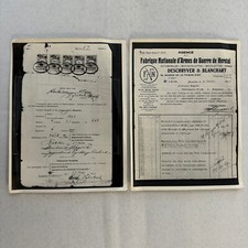 Fabrique Nationale FN Car Automobile Purchase Document Photograph Lot 2x picture
