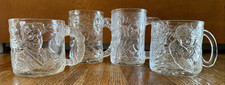 Vintage 1995 McDonalds Batman Forever Collectors Glass Mugs Complete Set of 4 picture
