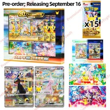 S-Chinese Pokemon 30th Anniversary Display Box Espeon ex & Umbreon ex picture