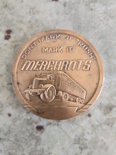 Vintage Merchants Motor Freight Copper/Bronze Medallion Trucking picture