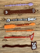 7 TIKI Bar Swizzle Stick Kahala Koa TU Frankie's Ohana Hidden Harbor DTB Lagoon picture