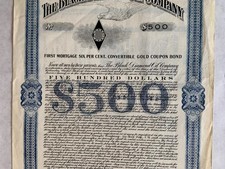 Black Diamond Oil Co. - 1917 dated $500 District of Columbia Oil Gold Bond - P picture
