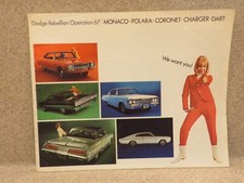VINTAGE ORIGINAL 1967 DODGE FULL LINE 24 PAGE SALES BROCHURE picture