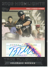 Troy Tulowitzki 2007 Topps 2006 Highlights autograph auto card HA-TT picture