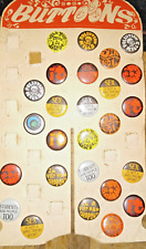Lot of Vintage Hoyle Pinback Counterculture Hippie Badge Buttons picture