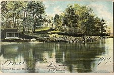 Falmouth Foreside Maine Broad Cove View Vintage Postcard 1907 picture