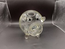 Vintage Glass Gin Pig Very Cute (small scratch behind ear) picture