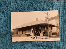 RPPC Linden Pennsylvania Railroad Station Train Depot Unposted c1910 picture