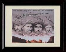 8x10 Framed The Highwaymen Autograph Promo Print - Waylon, Willie, Johnny, and picture