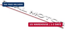 Dual Motor Emblem Badge for Tesla Model 3 Y X S, Replacement DecalSilver picture