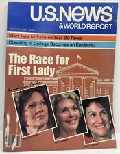 Rosalynn Carter Signed 1980 US News Magazine Autographed First Lady picture
