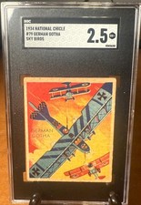 1934 National Chicle Sky Birds 79 German Gotha SGC 2.5 picture