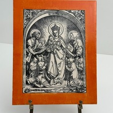 Carthusian Madonna St Bruno John Baptist Religious Tile Mexico 10x8 picture