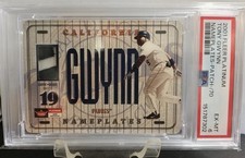 2001 Fleer Platinum NamePlates Patch Tony Gwynn /70 - PSA 6 picture