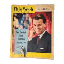 This Week Magazine November 16 1958 Dick Clark American Bandstand ABC Disc Jock picture