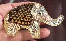 Vintage Abraham Palatnik Mid-Century Lucite Elephant Sculpture Figurine 2” Rare picture