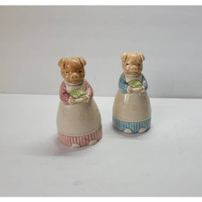 Otigari Pig Salt and Pepper Shakers Made in Japan picture