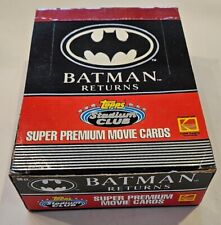 1992 TOPPS STADIUM CLUB BATMAN RETURNS SUPER PREMIUM MOVIE CARDS BOX - 36 PACKS  picture