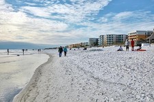 Photo:Fort Walton Beach Florida 2000s Beachfront Resort Condos Beach Scene picture