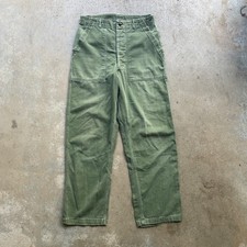 Vintage 50s Military OG-107 Pants First Pattern Button Fly Men’s 31x30 Fatigue picture