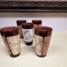 Set of 5 Ceramic Edmund Ronaky Tumblers picture