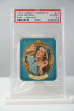 Vintage 1937 JULIE HAYDON Garbaty Tobacco Card #44 PSA 2.5 GOOD+ picture
