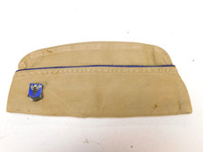 Named WWII US Army Air Force Tech Training Garrison Cap 6 7/8 Khaki Hat USAAF picture