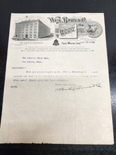 VTG 1914 Billhead Masthead of Weil Bros. & Co. Dealers in Wool - Ft. Wayne Ind picture