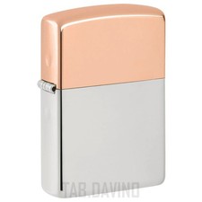 ZIPPO BIMETAL CASE SILVER 48695 LIMITED EDITION ZIPPO ORIGINAL USA picture