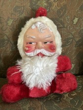 Vintage 1950s Rubber Face Santa Claus Doll Rare picture