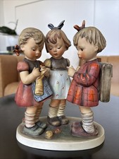 Vintage Hummel Goebel School Girls Knitting 177/1 Figurine ,7.5”tall picture