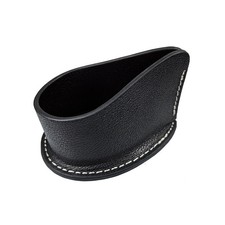 Random Portable Black Leather Single Seat Pipe Display Stand Smoking Pipe Stand picture