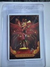 NYCC 2026 PSA HAZBIN HOTEL LUCIFER KING OF NEW YORK PROMO CARD IN HAND picture