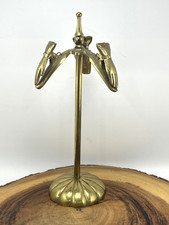 Vintage Victorian Brass 3 Hand Glove Clip Stand by Glo Mar Art Works picture
