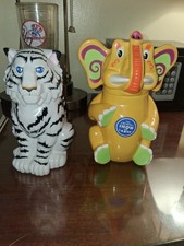 Ringling Brothers Circus Elephant and White Tiger Flip Top Mug/Stein picture